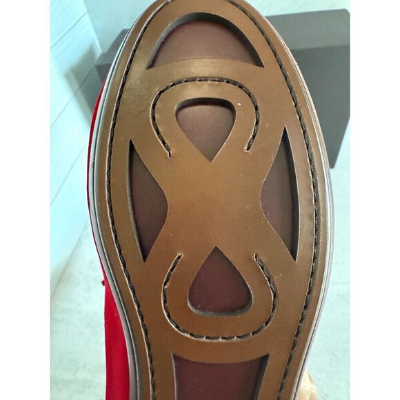 NIB Bottega‎ Veneta Men\'s Velvet Red Loafers Size 40 EU/ 7US main image 12